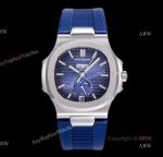 (GR) V2 Version - Patek Philippe Nautilus Annual Calendar 5726 Blue Dial Blue Rubber Replica Watch